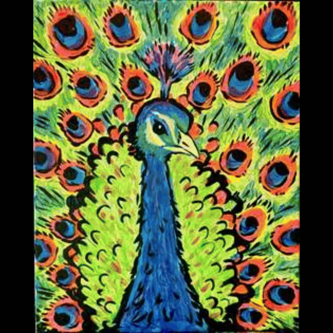 Neon Peacock